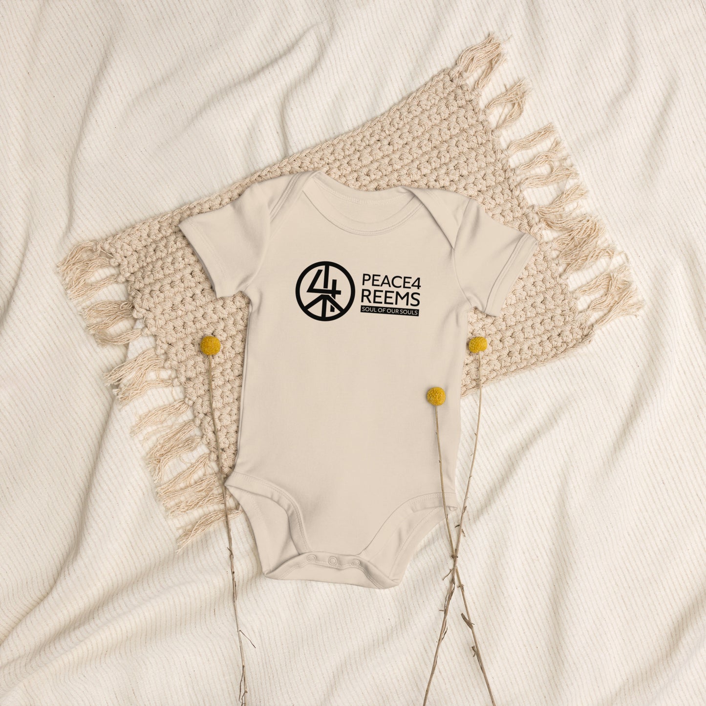 Soulful Harmony- Organic Cotton Baby Bodysuit
